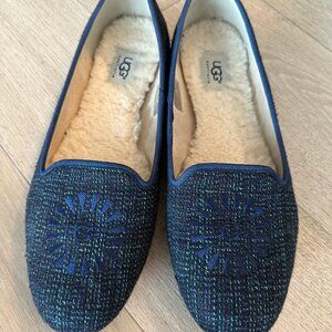 Ugg Alloway Flats, Blue Tweed, Size 10